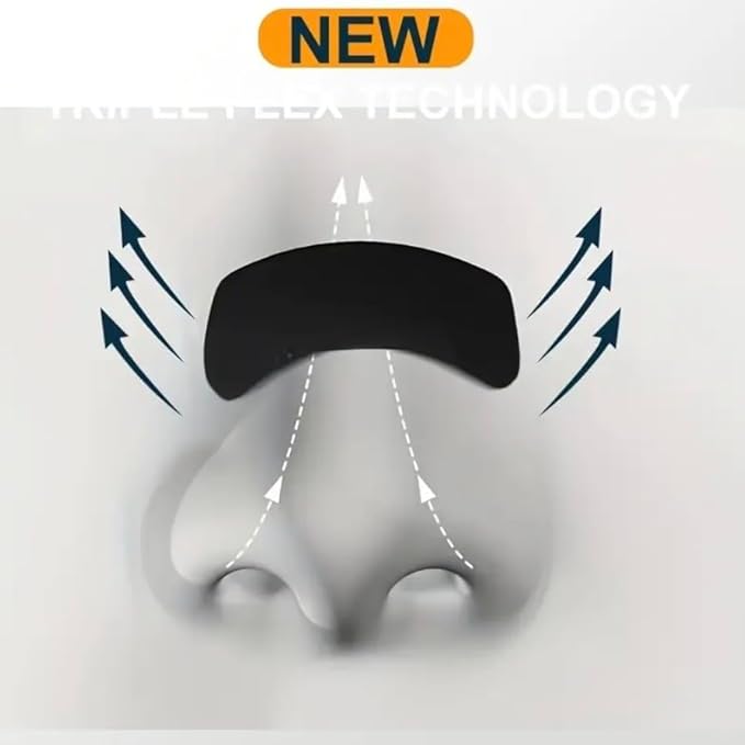 30 Pcs Advanced Black Nasal Strips – Extra Strength Anti Snoring Nose Tape for Breathing & Congestion Relief