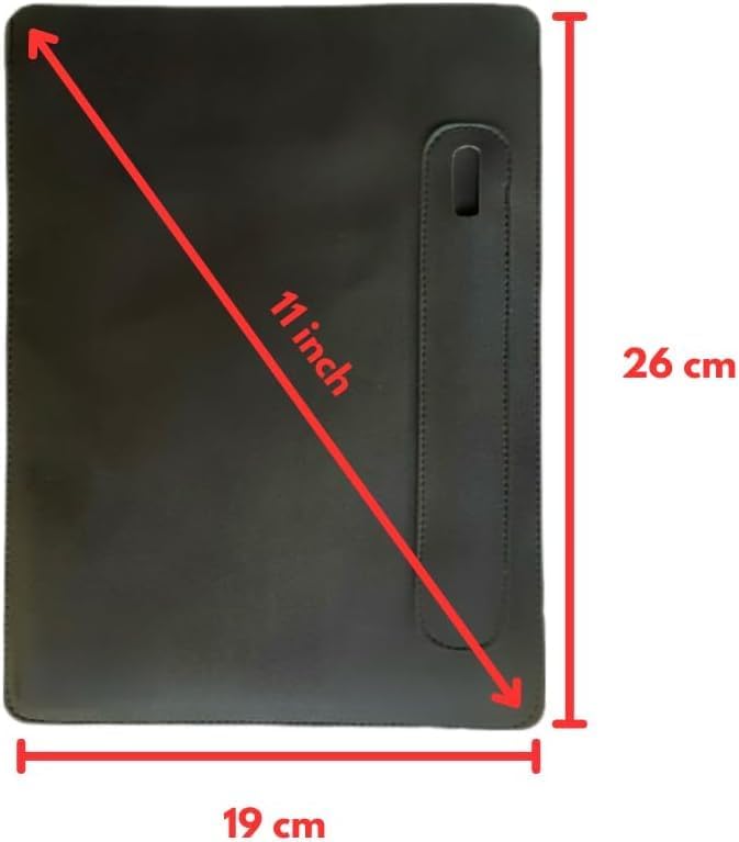 Premium Leather Sleeve with Apple Pencil Holder, Slim Protective Case Cover for iPad Pro, Air – Fits Apple Pencil,