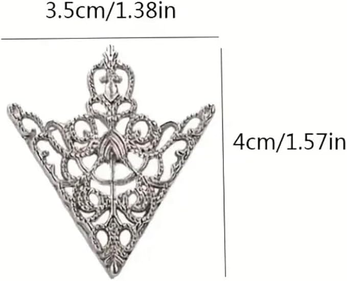 Triangle Brooch Collar Pin