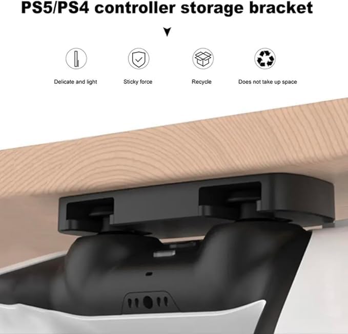 PS5/PS4 Controller Under Desk Mount Holder