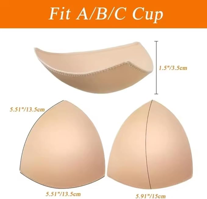 Triangle Removable Bra Pads 1 pair