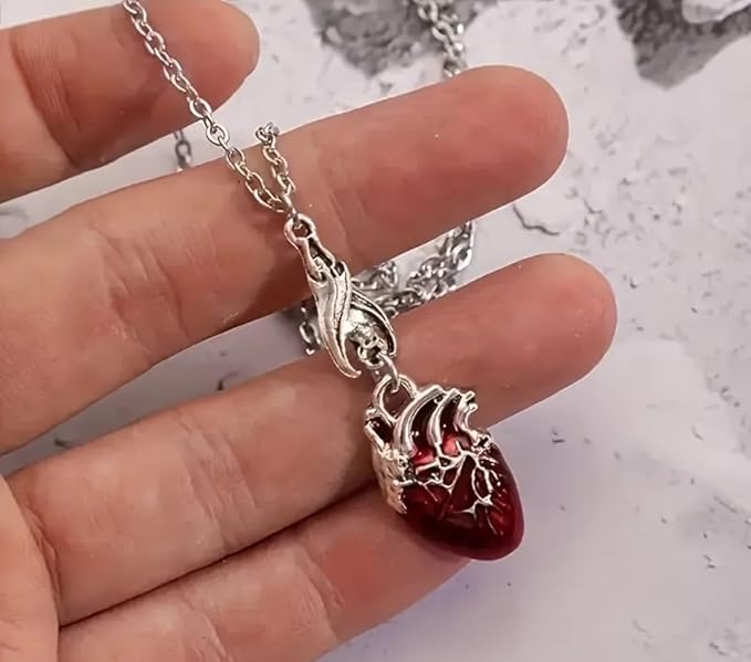 Anatomical Heart Pendant Necklace