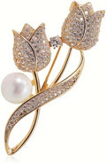 Elegant Tulip Flower Brooch