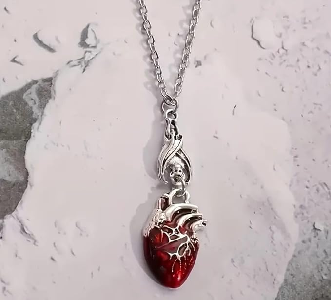 Anatomical Heart Pendant Necklace