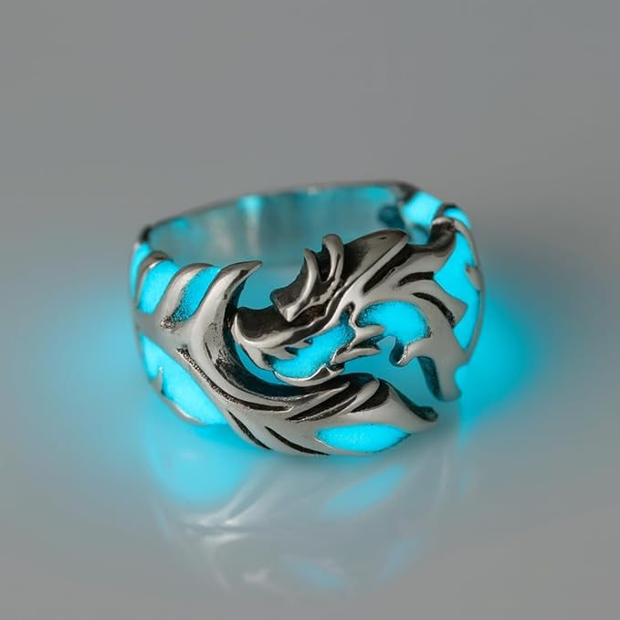 Luminous Glowing Moon Dragon Ring