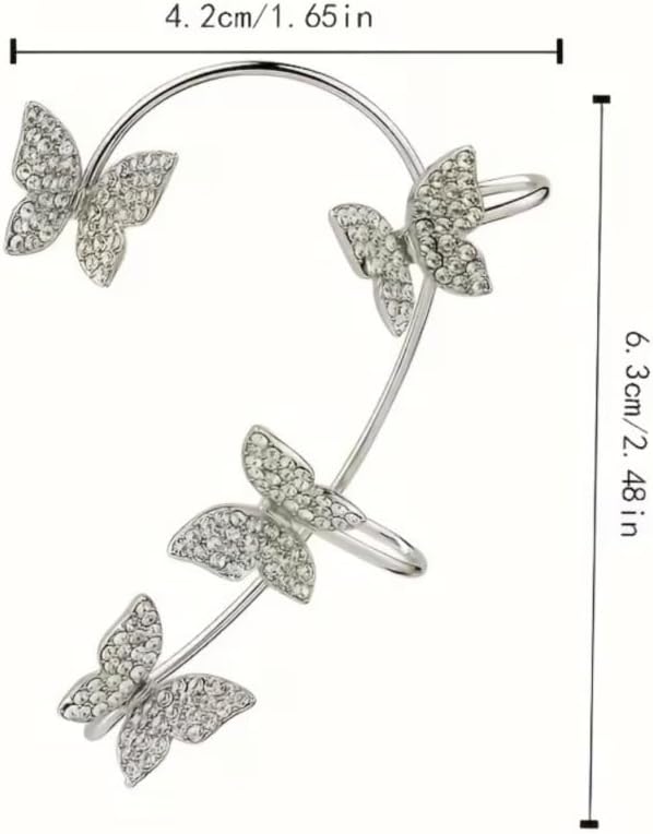 Shining Butterfly Ear Cuffs