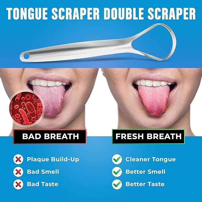 Stainless Steel Tongue Scraper