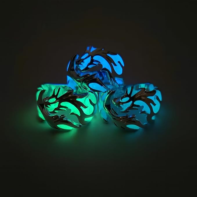 Luminous Glowing Moon Dragon Ring