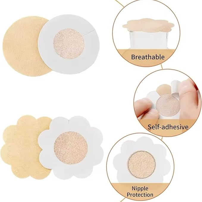Cloth Nipple Cover Teat Hide Women Nipple Pasties Piece Breast Petals