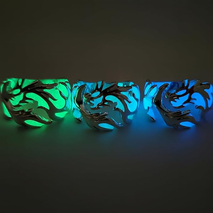 Luminous Glowing Moon Dragon Ring