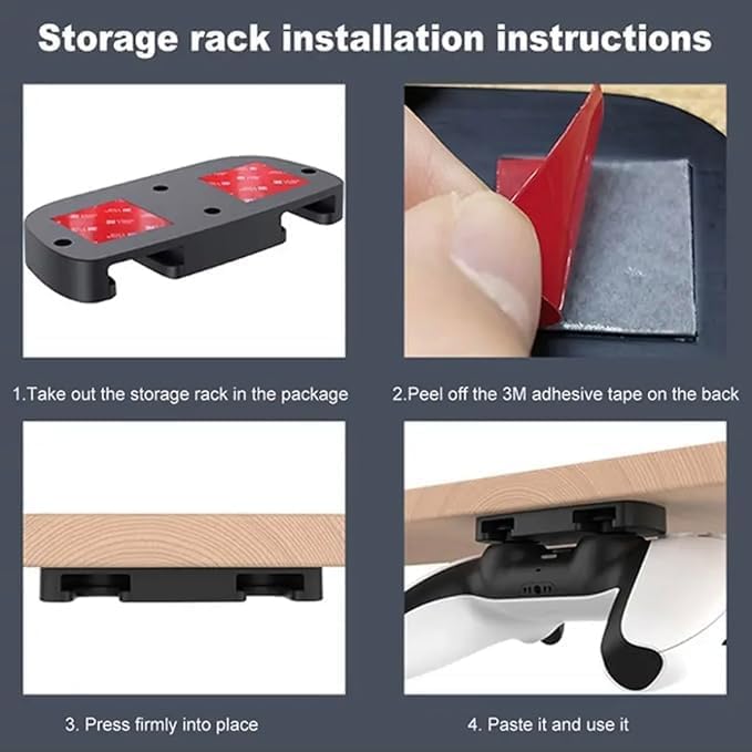 PS5/PS4 Controller Under Desk Mount Holder