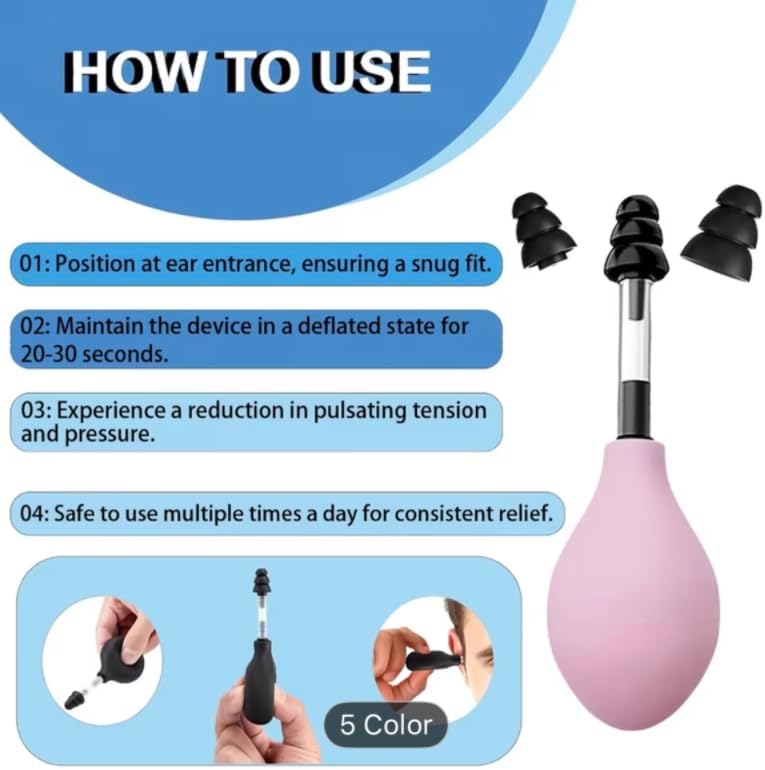 Portable Ear Pressure Relief Tool for Migraine & Headache Tension
