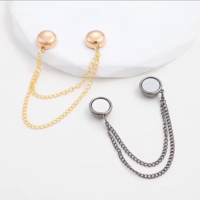 Magnetic Clothing Clips with Chain (2pcs)