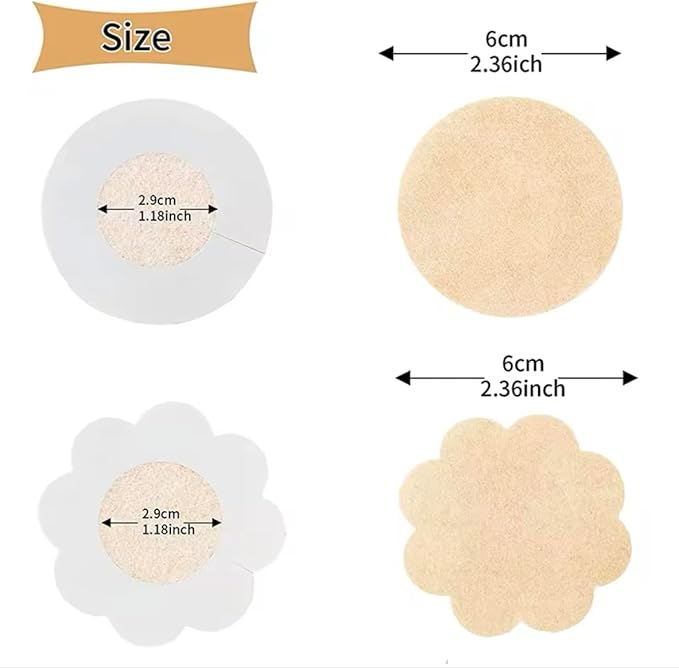 Cloth Nipple Cover Teat Hide Women Nipple Pasties Piece Breast Petals