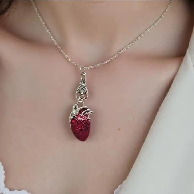 Anatomical Heart Pendant Necklace