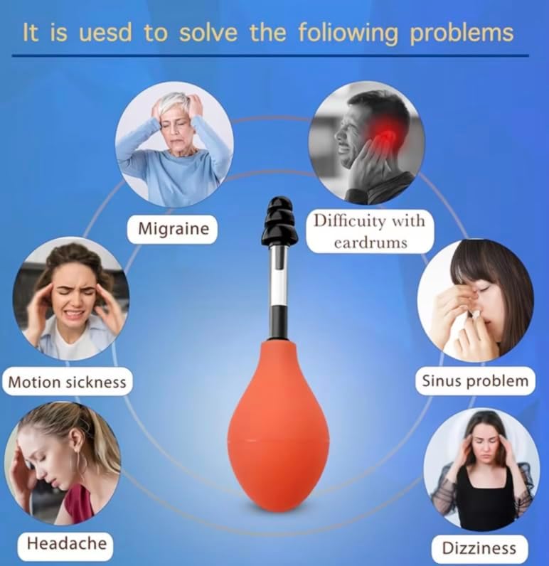 Portable Ear Pressure Relief Tool for Migraine & Headache Tension