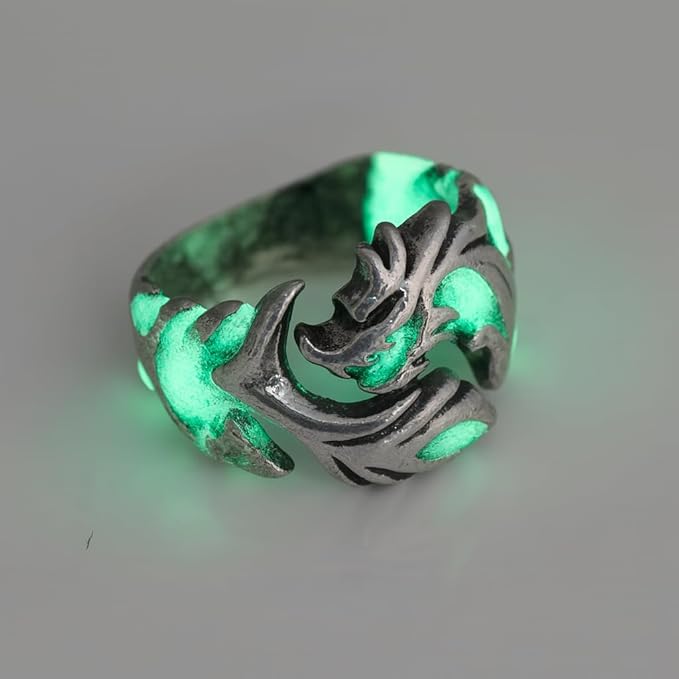 Luminous Glowing Moon Dragon Ring