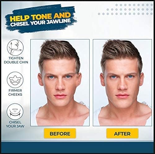 Jaw Exerciser for Men and Women - Jawline Double Chin Reducer Eliminator with 2 cases