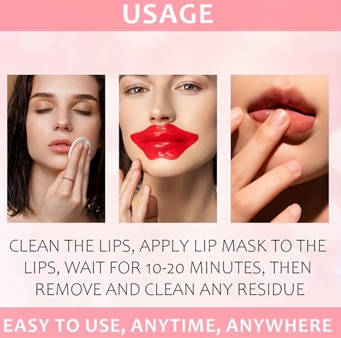 Instant Lip Filler Patches with 400 Dissolving Micro-Darts - Lip Plumping Mask