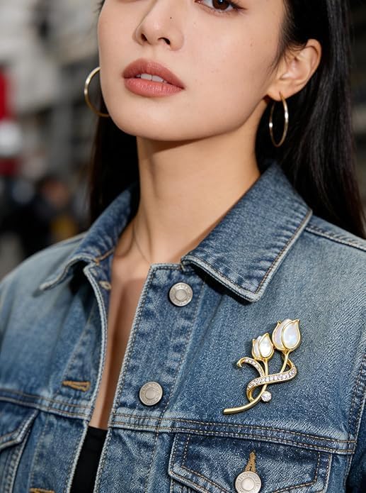 Tulip Flower Brooch