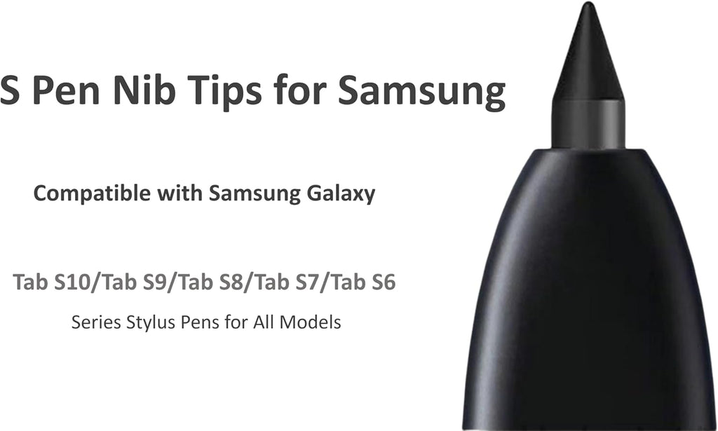Touch Stylus S Pen Tips Replacement Nibs With Clip For Galaxy S24 S24 Ultra Tab S9 S9U S9FE S Pencil Metal Spare Nib (5 pcs)
