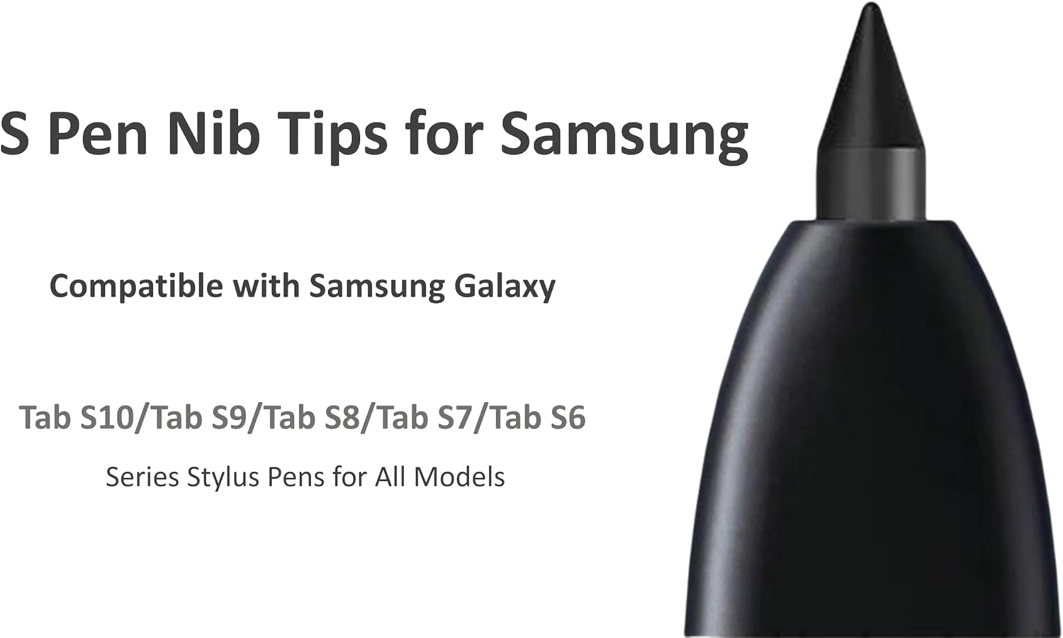 Touch Stylus S Pen Tips Replacement Nibs With Clip For Galaxy S24 S24 Ultra Tab S9 S9U S9FE S Pencil Metal Spare Nib (5 pcs)