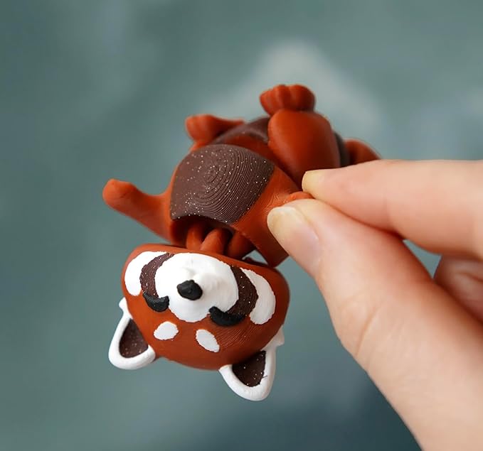Cute Flexi Red Panda Keychain