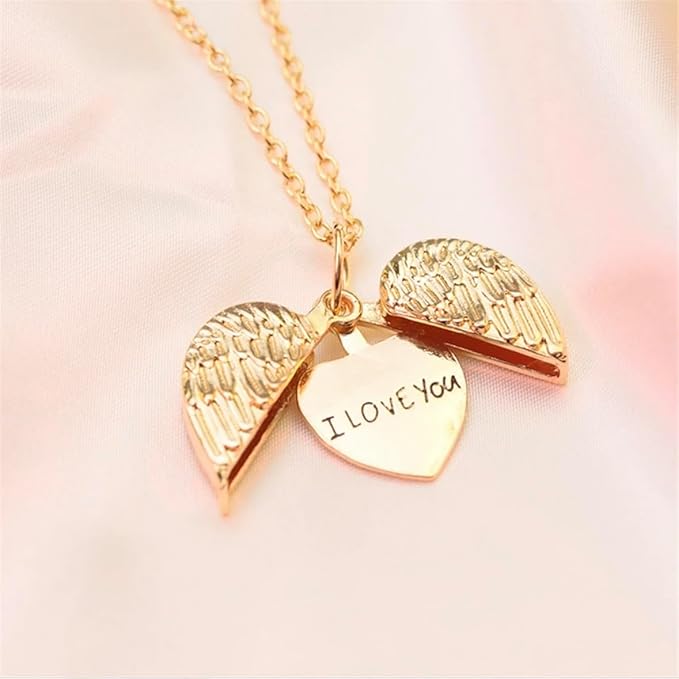 Trendy Heart Angel Wings