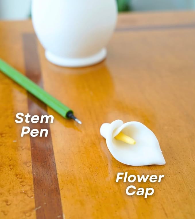 Calla Lily Flower Pens with Vase