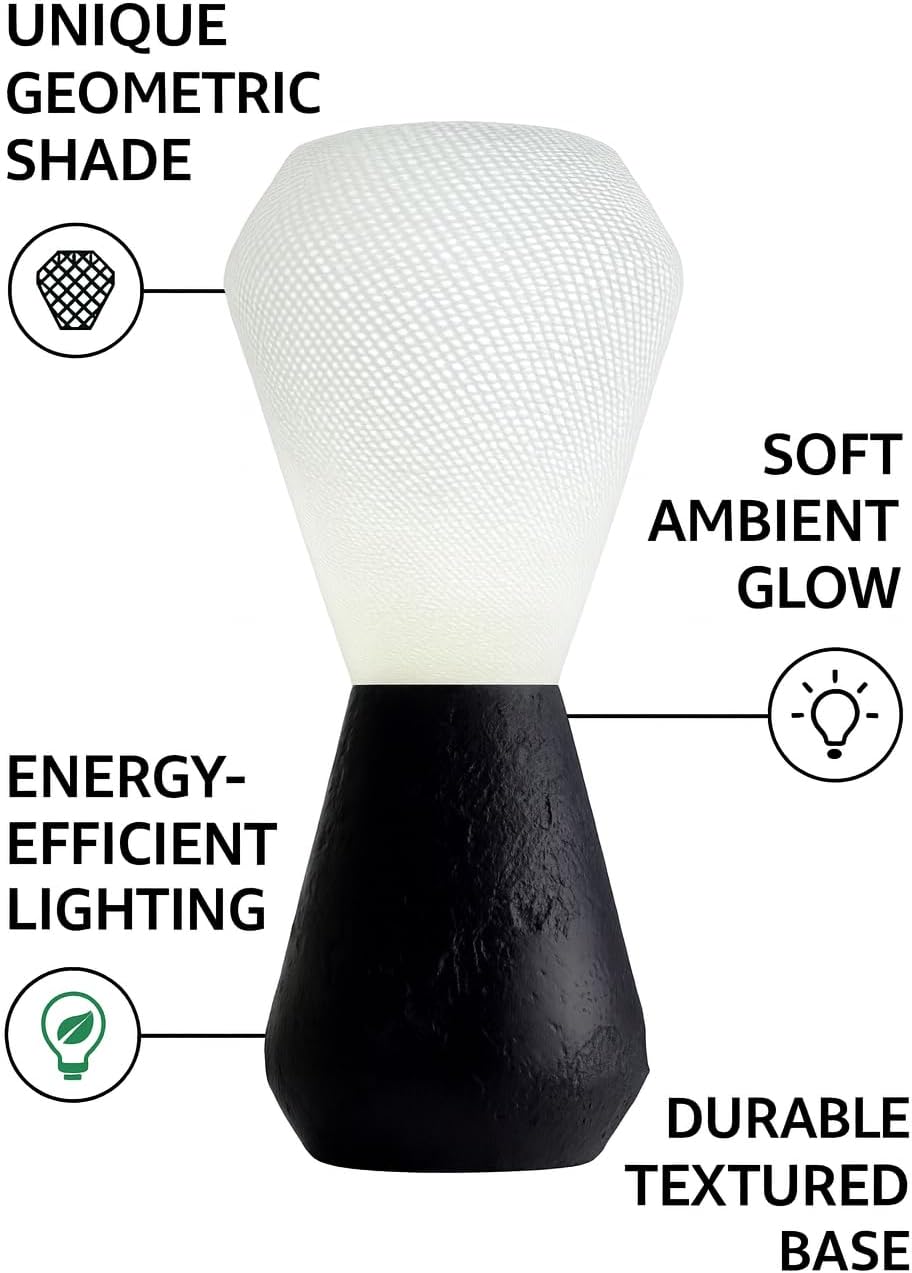 stone textured desk lamp