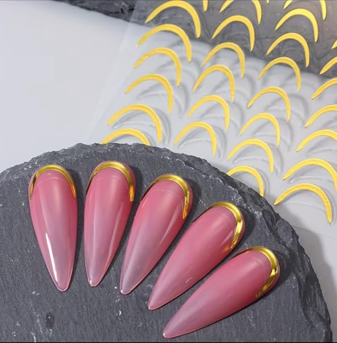 42pcs French Manicure Tip Guide Stickers