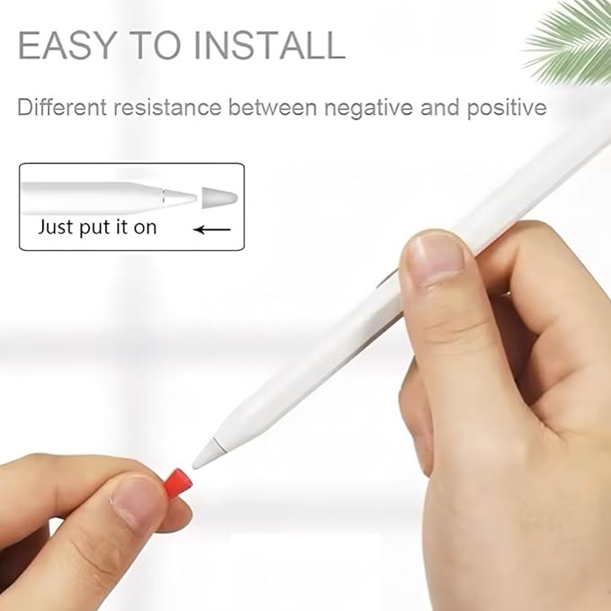Replacement Pencil Tips for Apple Pencil 1st 2nd Generation iPencil (5 tips & 5 covers)