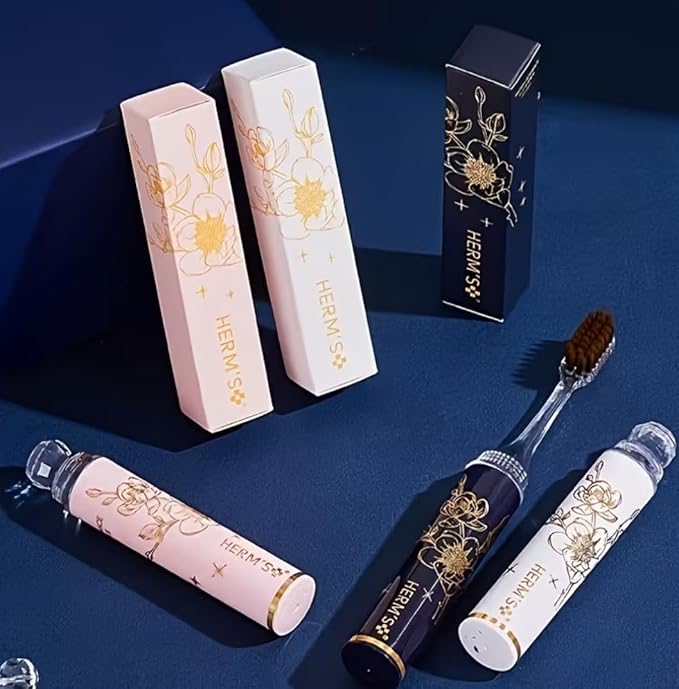 HERM’S Premium Portable Travel Toothbrush
