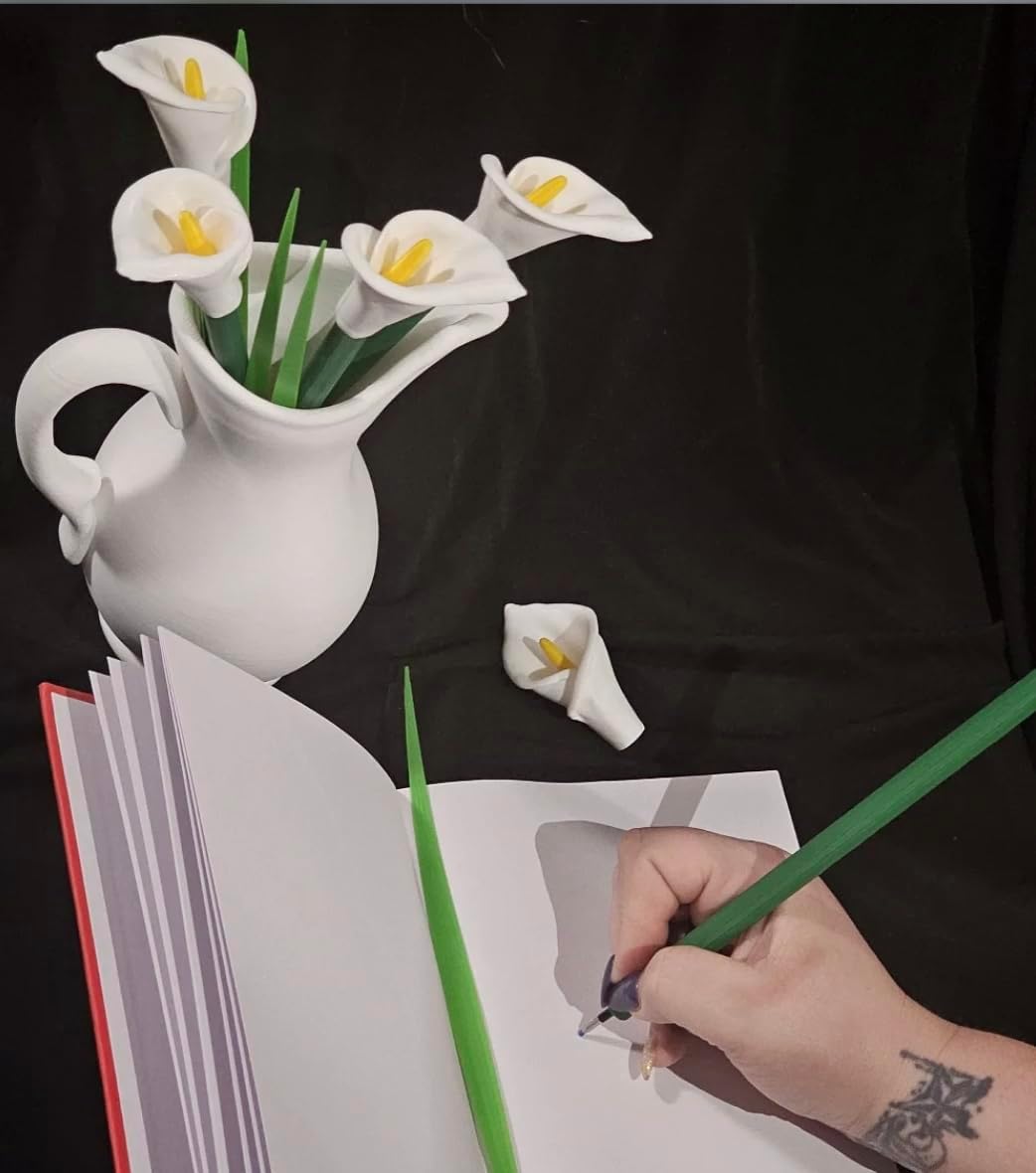Calla Lily Flower Pens with Vase