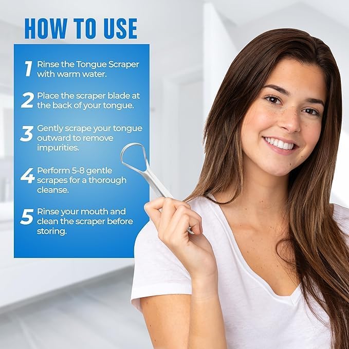 Stainless Steel Tongue Scraper