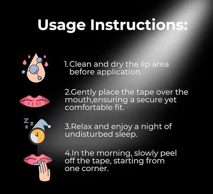 30Pcs Anti-Snoring Mouth Tape for Sleeping