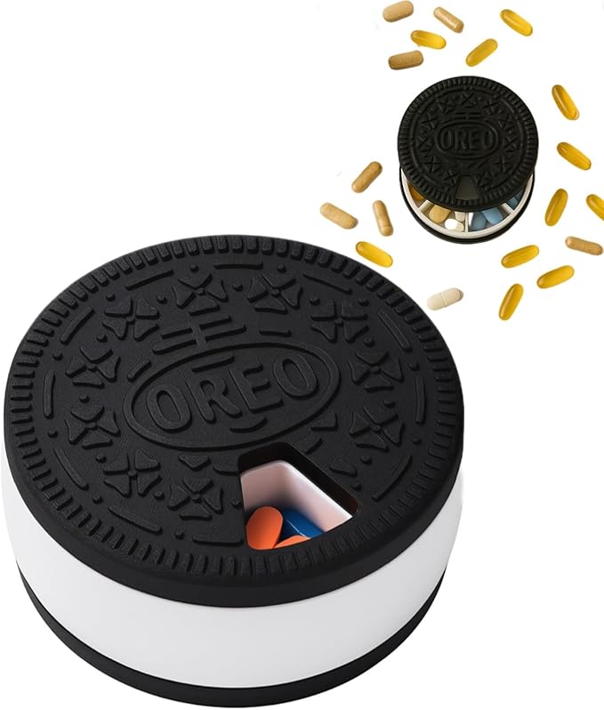 Oreo Shaped Pill Organizer