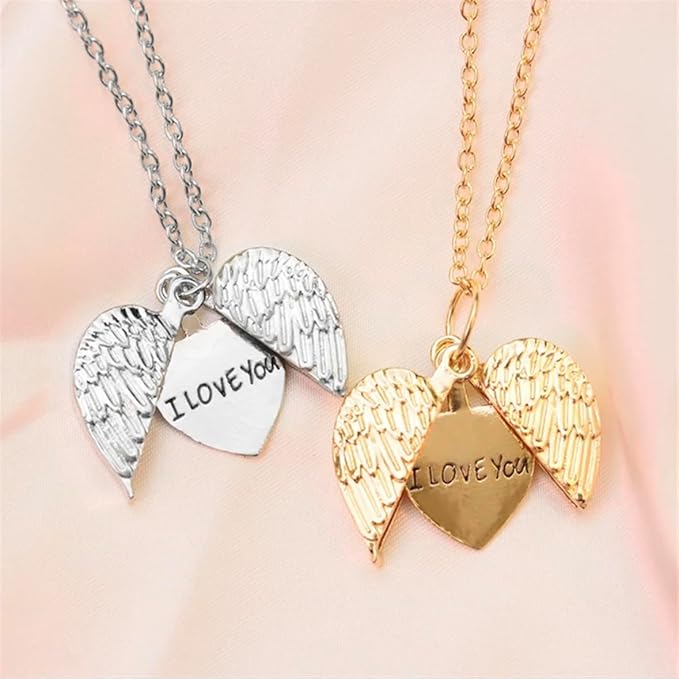 Trendy Heart Angel Wings