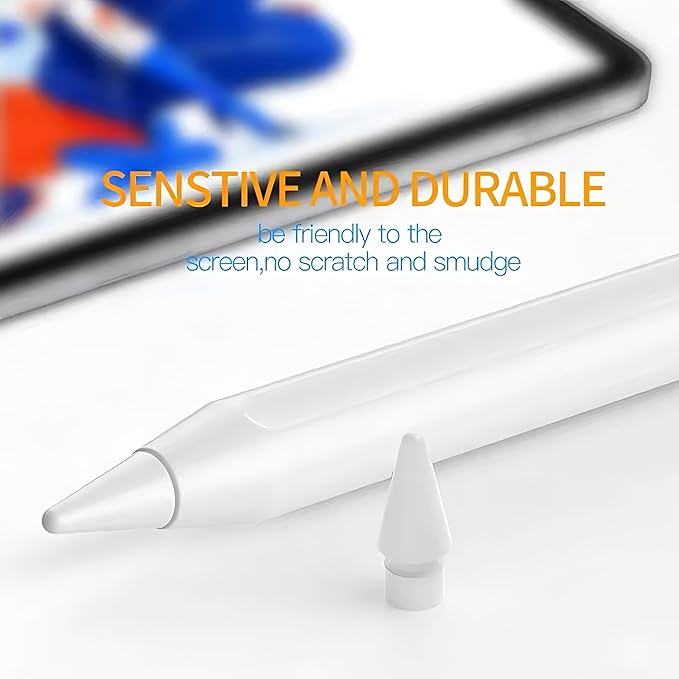 Replacement Pencil Tips for Apple Pencil 1st 2nd Generation iPencil (5 tips & 5 covers)