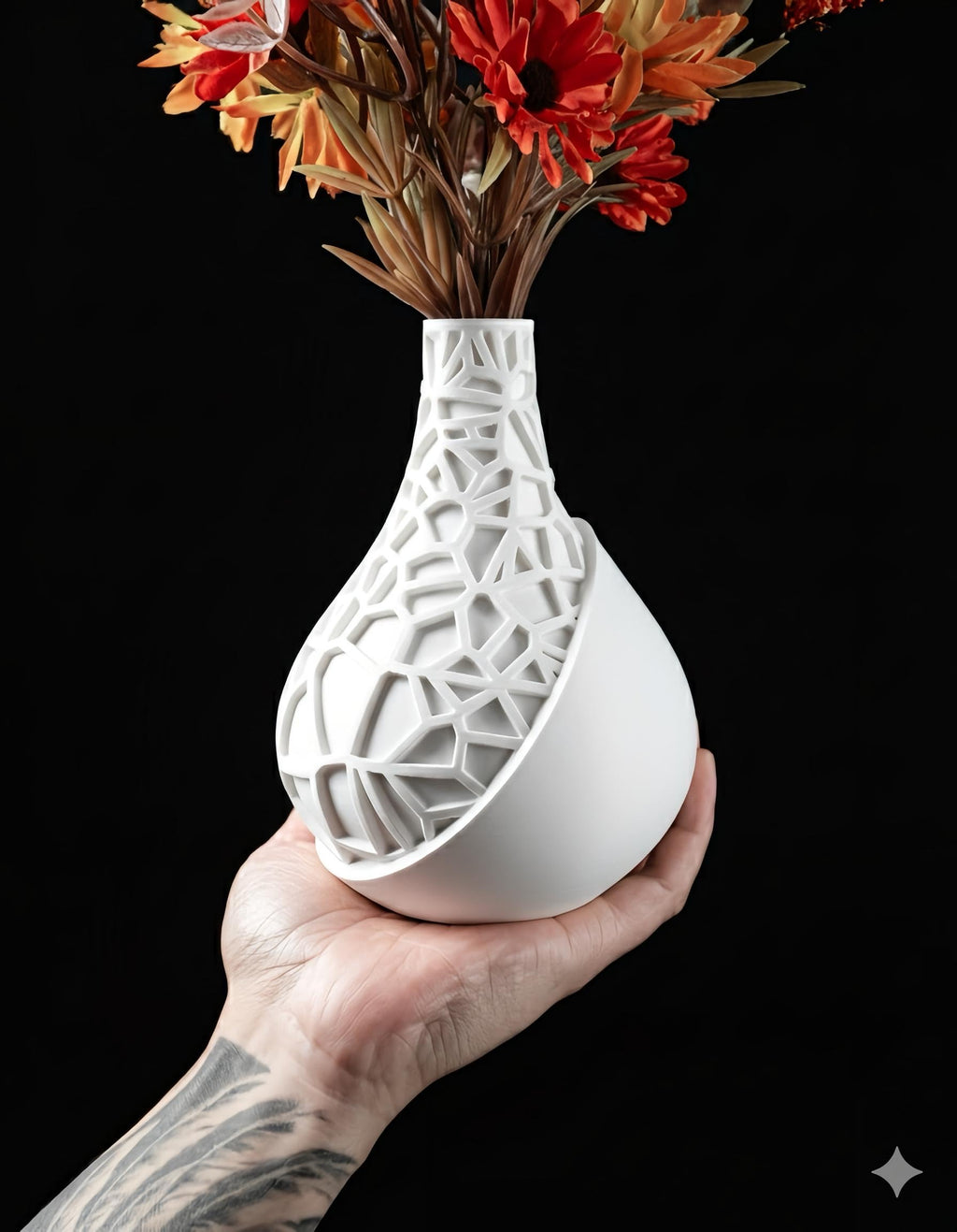 Geometric flower vase