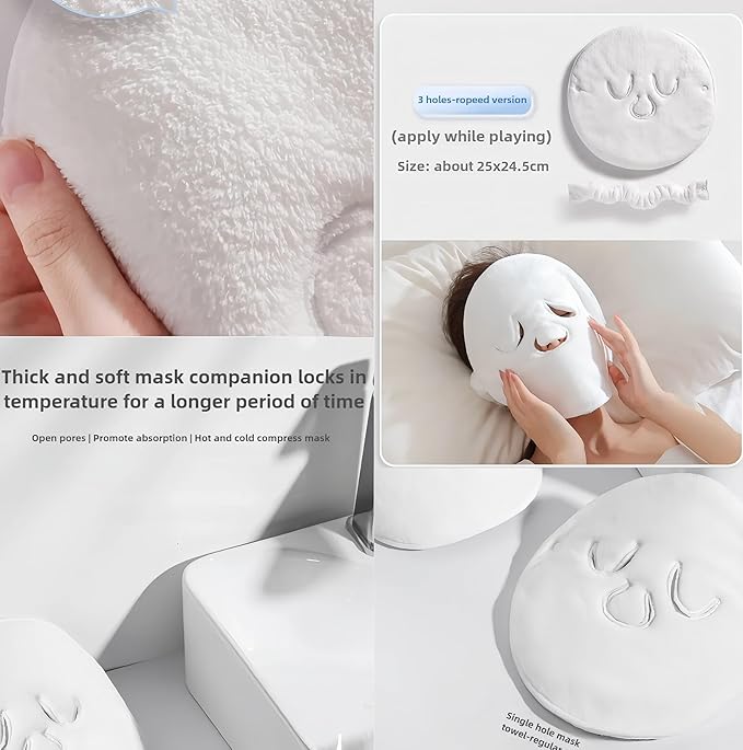Hot & Cold Compress Face Towel Mask