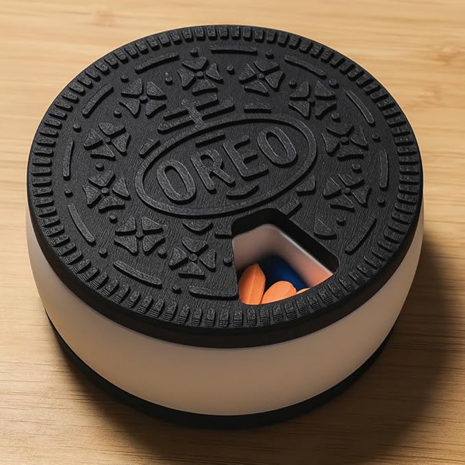 Oreo Shaped Pill Organizer