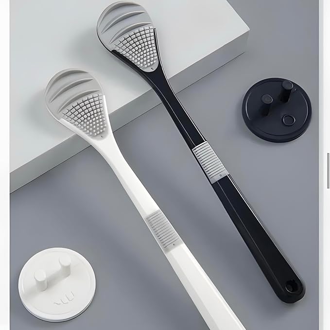 Tongue Cleaner Brush Reusable Oral Cleaning Scraper