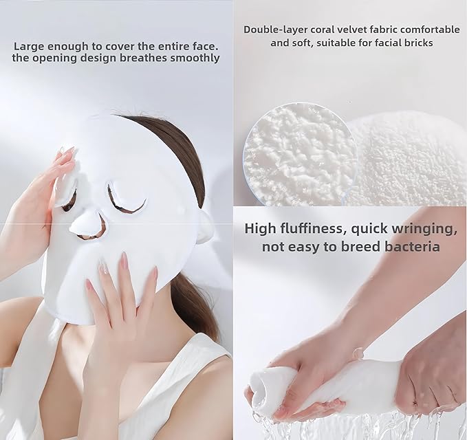 Hot & Cold Compress Face Towel Mask