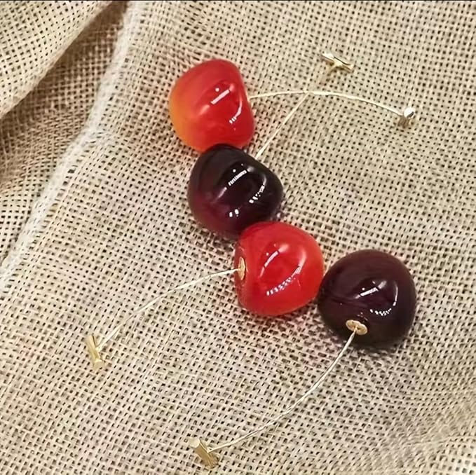 Sweet Cherry Drop Dangle Earrings,