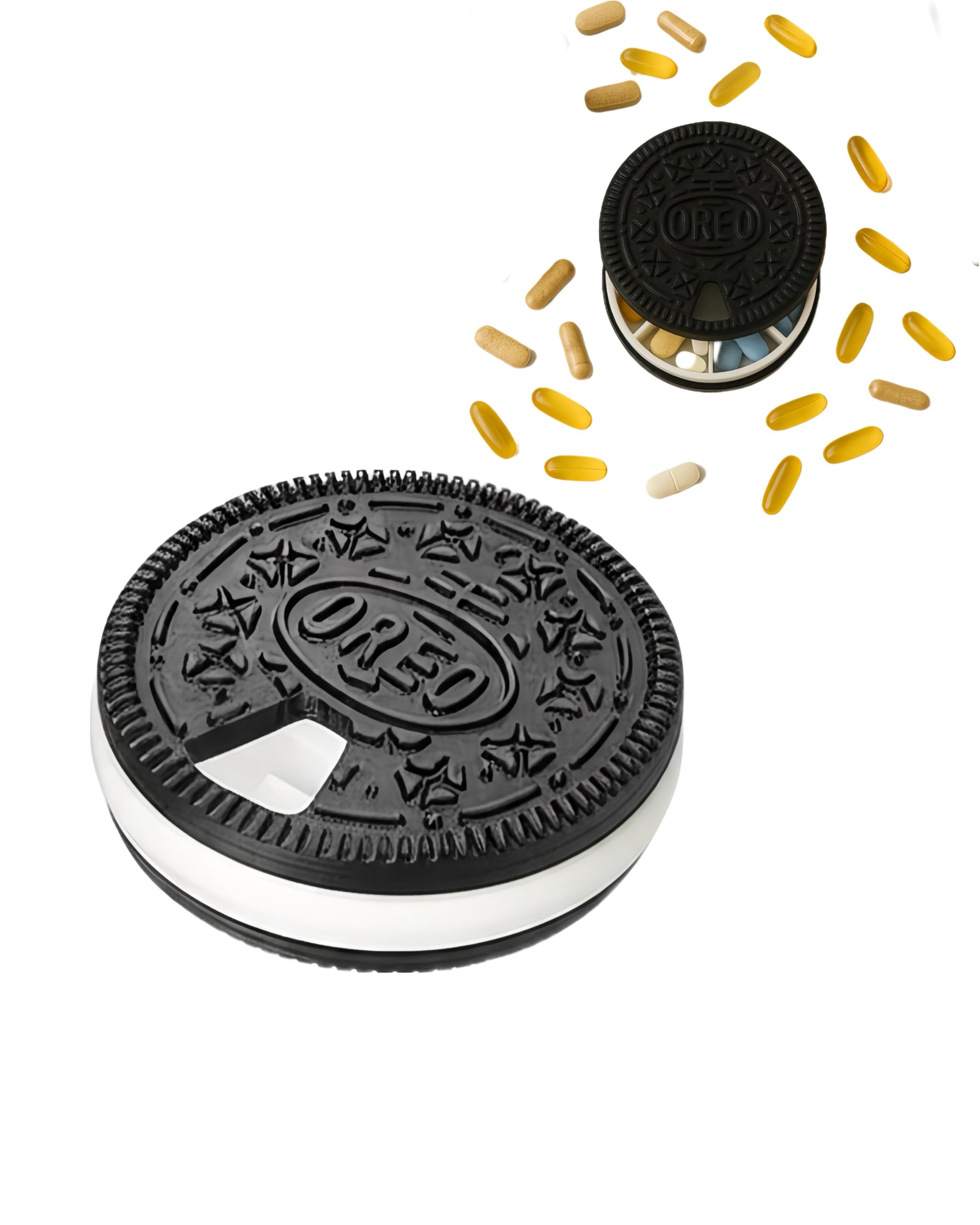 Oreo Shaped Pill Organizer