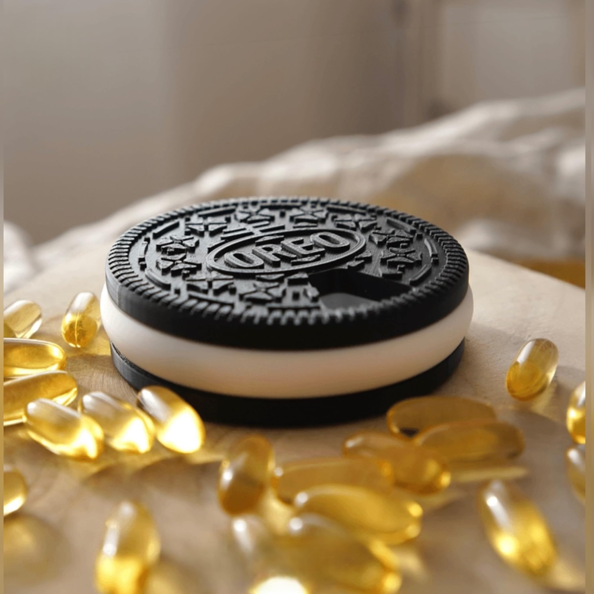 Oreo Shaped Pill Organizer