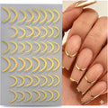 42pcs French Manicure Tip Guide Stickers