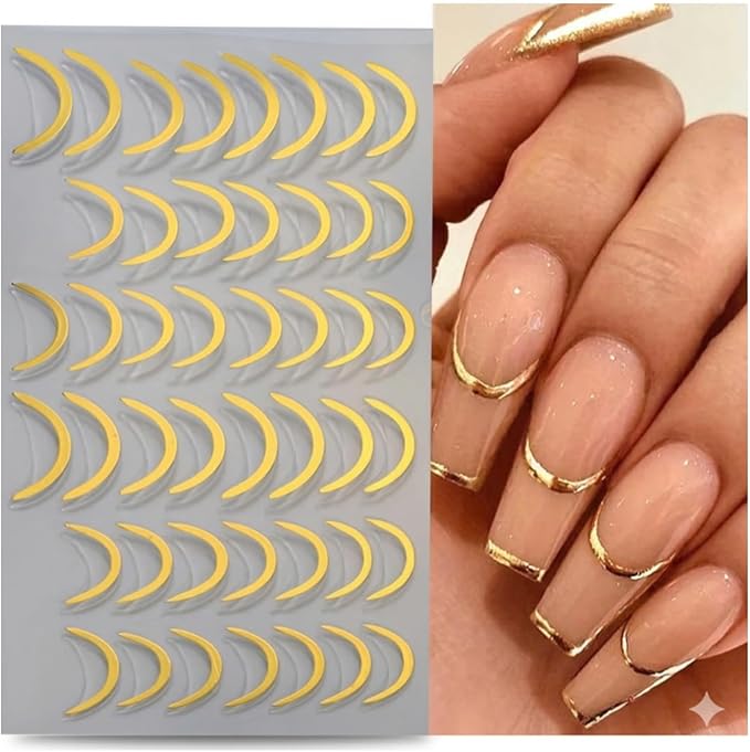 42pcs French Manicure Tip Guide Stickers