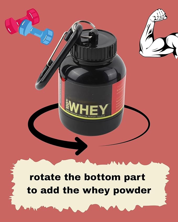 Portable Whey Protein Powder Storage Container